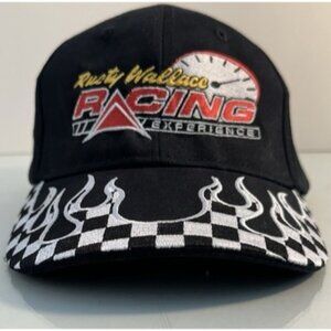 Rusty Wallace Racing Experience Black Baseball Hat Cap Adjustable